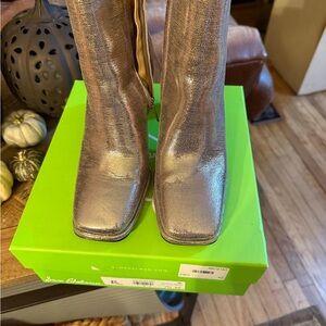 Sam Edelman Metallic Silver Boots